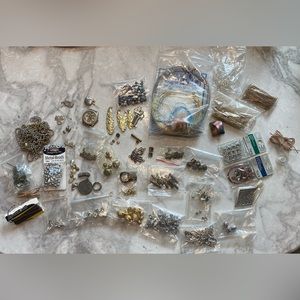 Metal bead & findings lot